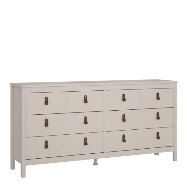 Seville Double Dresser 4+4 Drawers in Cashmere