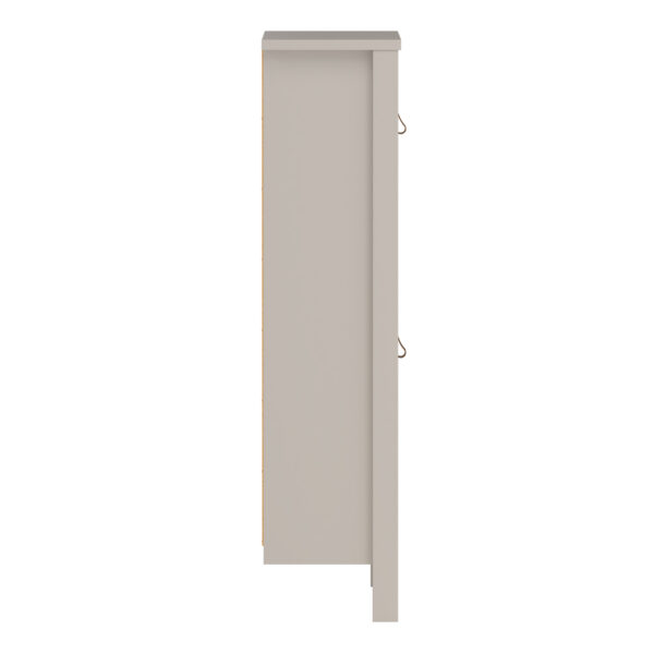 Seville Shoe Cabinet 2 Flip Down Doors in Cashmere | Self Assembly