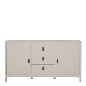 Seville Cashmere 2 Door 3 Drawer Sideboard
