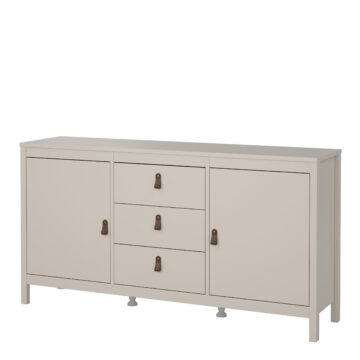 Seville Cashmere 2 Door 3 Drawer Sideboard