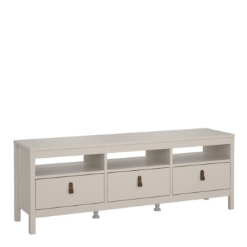 Seville TV Unit 3 Drawers in Cashmere