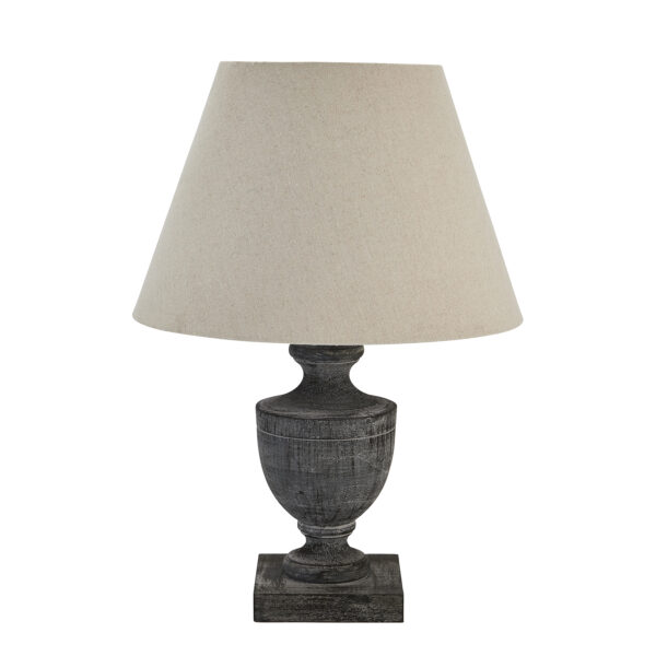 Incia Urn Wooden Table Lamp | Self Assembly