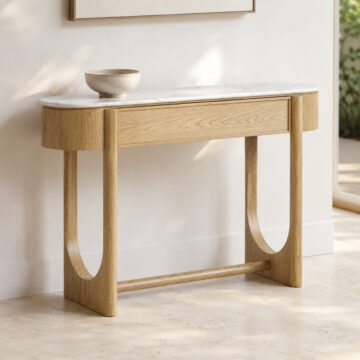 Ryder Marble Slimline Console Table