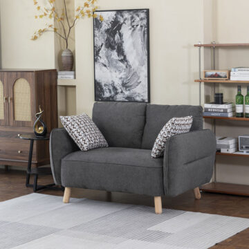 Verdana 2 Seater Dark Grey