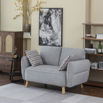 Verdana 2 Seater Light Grey