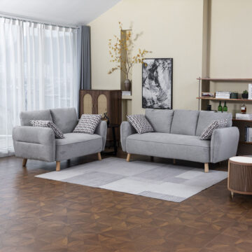 Verdana 3+2 Suite Light Grey