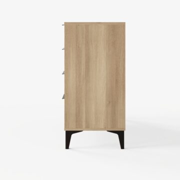 Azra 4 Drawer Chest | Oak Finish