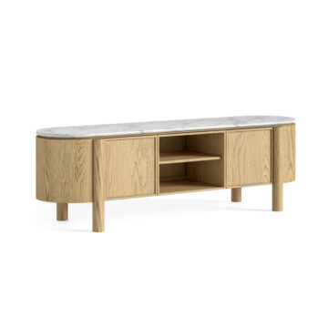 Ryder Marble Compact Media Unit | Assembled