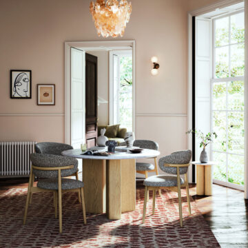 Ryder Marble Round Dining Table