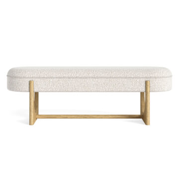 Ryder Marble Dining Bench | Assembled