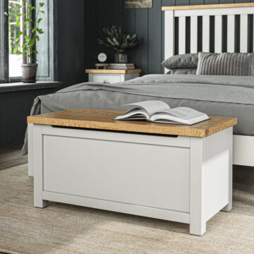 Langdale Grey Blanket Box | Assembled