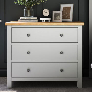Langdale Grey Chest of 3 Drawers | Assembled