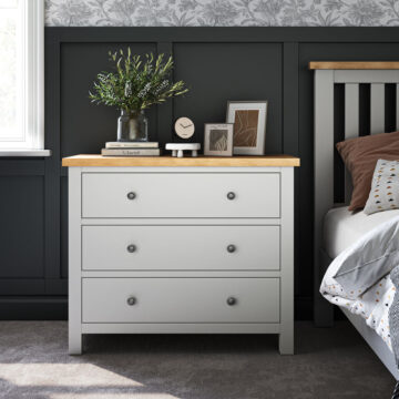 Langdale Grey Chest of 3 Drawers | Assembled