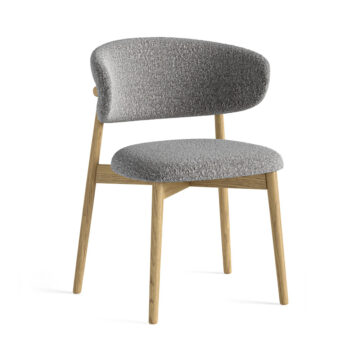 Ryder Accent Chair Grey Boucle | Assembled