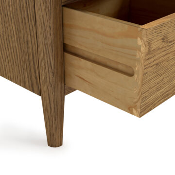 Folkestone Oak 5 Drawer Tallboy | Assembled