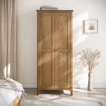 Folkestone Oak Full Hanging Wardrobe