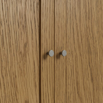 Folkestone Oak Gentlemans Wardrobe with Drawer