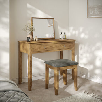 Folkestone Oak Dressing Table Set | Clearance
