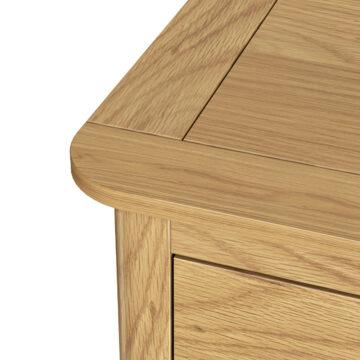 Folkestone Light Oak 2 Drawer Bedside Cabinet | Assembled