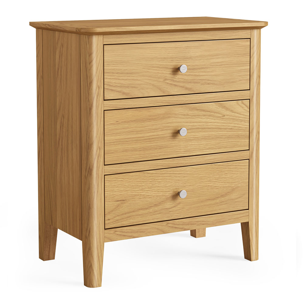 Folkestone Light Oak Chest of 3 Drawers | Assembled