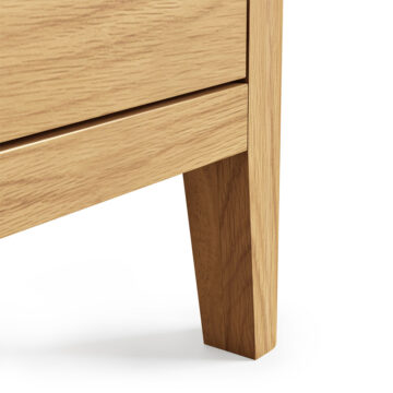 Folkestone Light Oak 5 Drawer Tallboy | Assembled