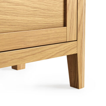Folkestone Light Oak Storage Bench | Assembled