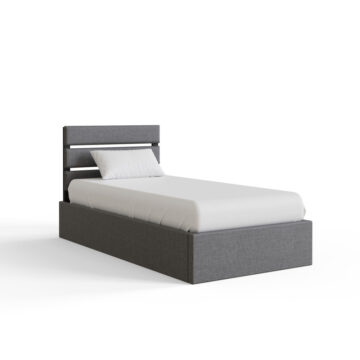 Harlon Grey 3′ End Lift Ottoman Single Bed