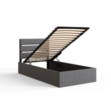 Harlon Grey 3′ End Lift Ottoman Single Bed