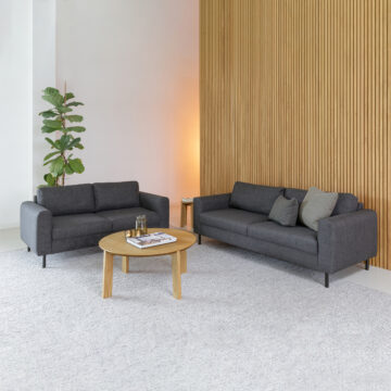 Brookvale 2.5+3-Seater Sofa in Basel Dark Grey 19 Fabric
