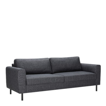Brookvale 3-Seater Sofa in Basel Dark Grey 19 Fabric