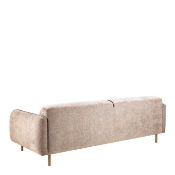 Marlowe 2+3-Seater Sofa in Fay Beige Fabric | Legs in Matt Oak