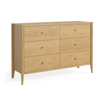 Salem Oak 6 Drawer Chest | Assembled