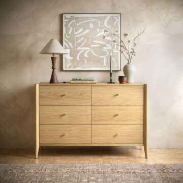Salem Oak 6 Drawer Chest