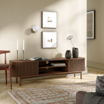 Serenity Brown Oak Large Tv Unit