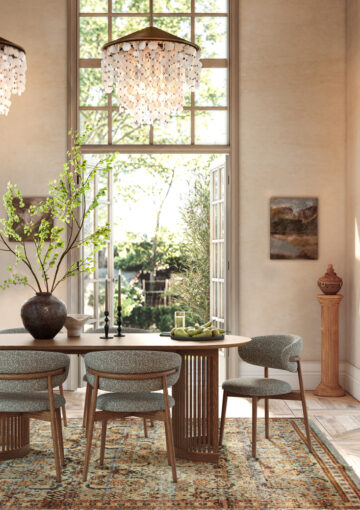 Serenity Brown Oak Oval Dining Table