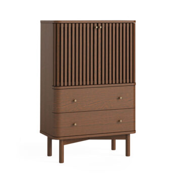 Serenity Brown Oak Shoe Cabinet