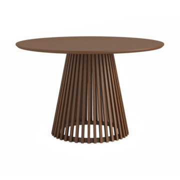 Serenity Brown Oak Round Dining Table