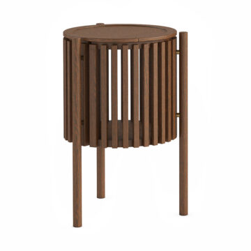 Serenity Brown Oak Story Side Table