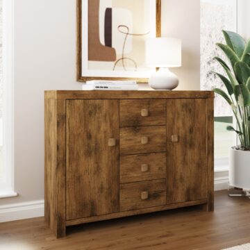 Maluku 2 Door Sideboard with Drawers | Mango Finish