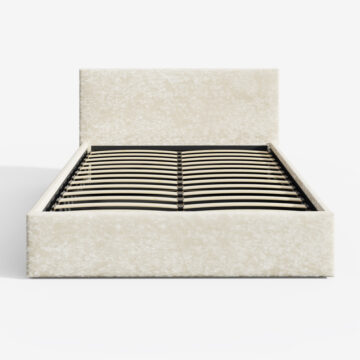 Studio White 5′ End Lift King Size Ottoman Bed
