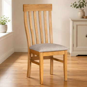 Shire Oak Dining Chair | Toulouse | Fabric Seat Pad