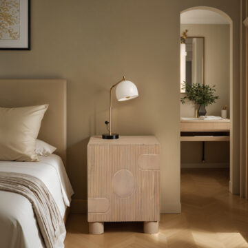 Aterra Solid Wood Bedside Table