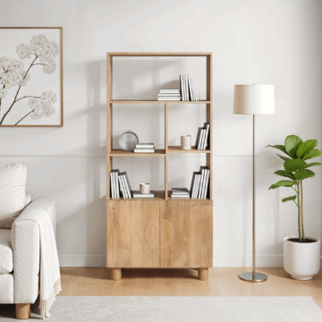 Aterra Solid Wood Bookcase