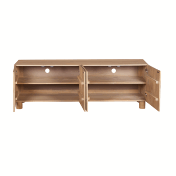 Aterra Solid Wood Large Low Board Tv Cabinet