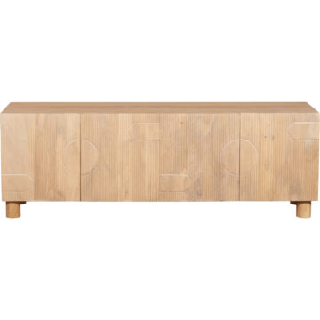 Aterra Mango Wood 4 Door TV Cabinet 170cm