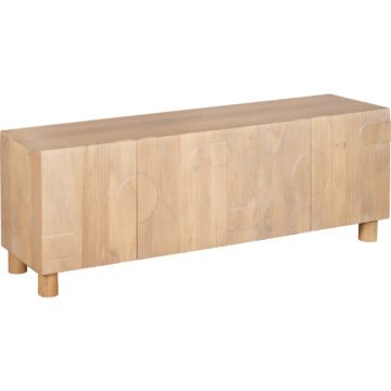 Aterra Mango Wood 4 Door TV Cabinet 170cm