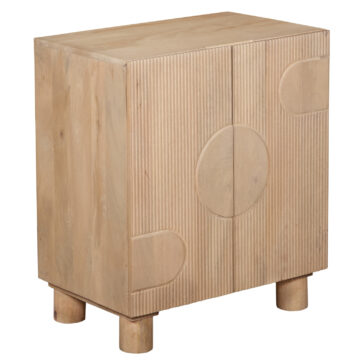Aterra Solid Wooden 2 Door Small Sideboard