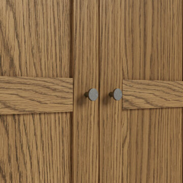 Harrogate Warm Oak Full Hanging Wardrobe