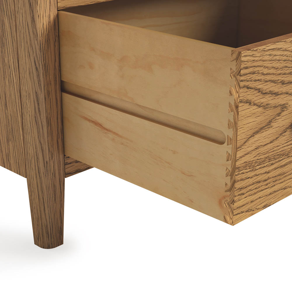 Harrogate Warm Oak Gentlemans Wardrobe with Drawer