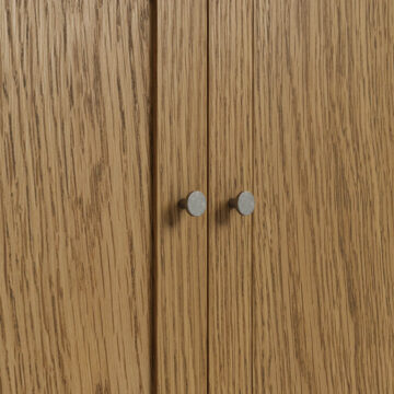 Harrogate Warm Oak Gentlemans Wardrobe with Drawer